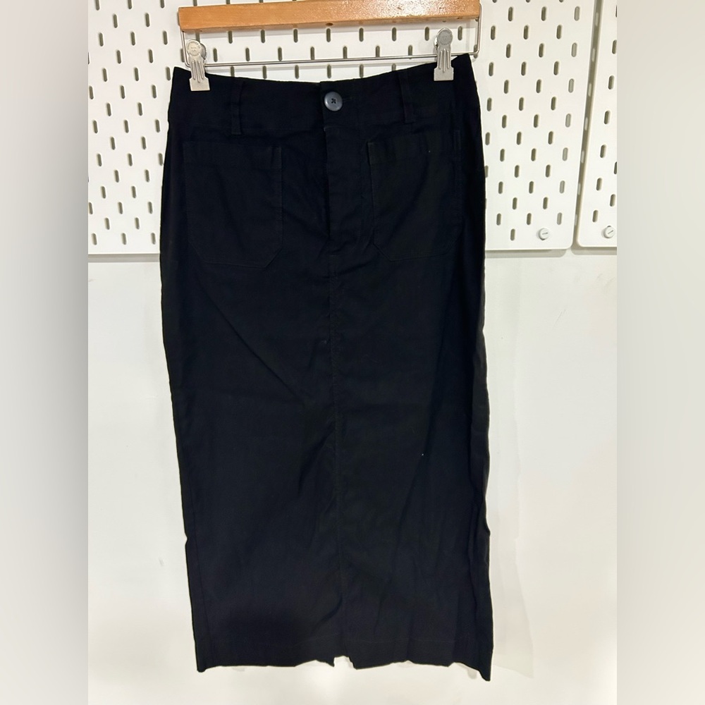 Maeve Colette black midi skirt